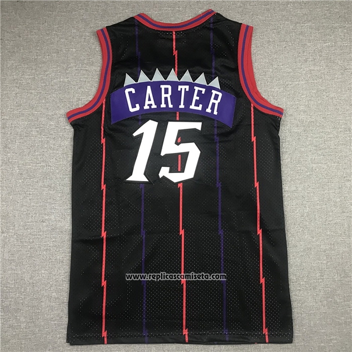 Camiseta Toronto Raptors Vince Carter #15 Mitchell & Ness 1998-99 Negro2